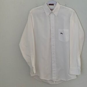 Oxford Shoppe Cotton Blend White Shirt Size 15-33